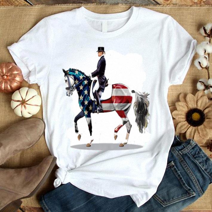 American Flag Dressage Horse Shirt
