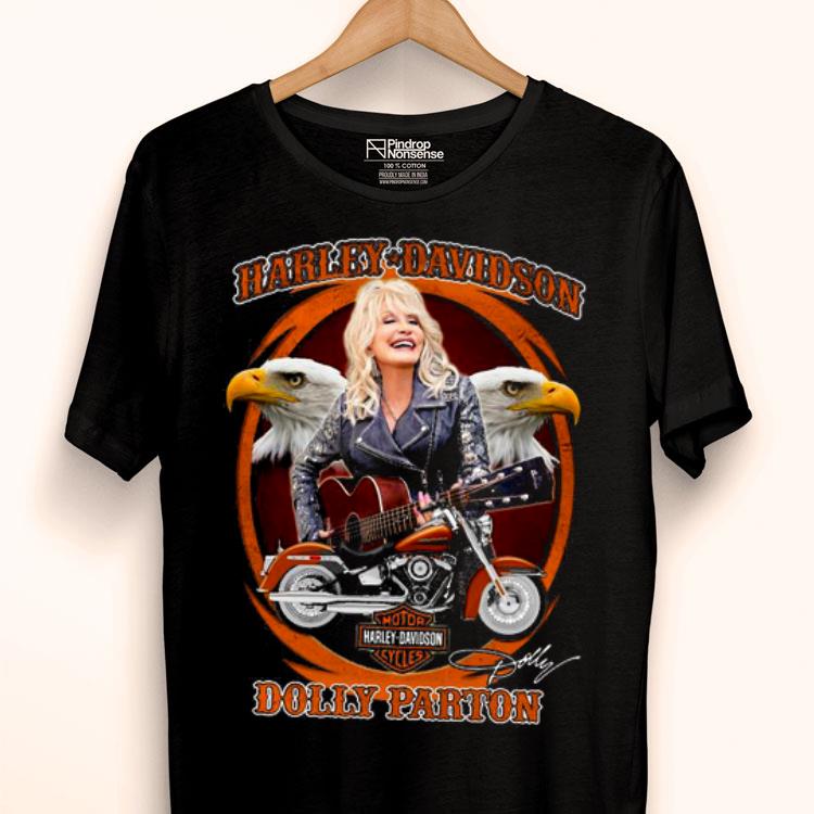 Motor Harley Davidson Cycles Dolly Parton Signature Shirt