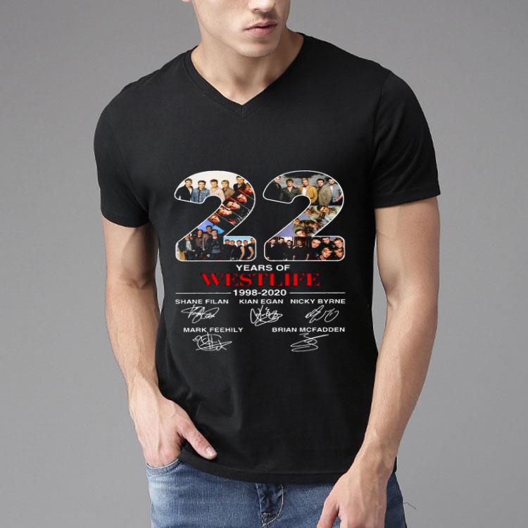 22 Years Of Westlife 1998 2020 Signatures Shirt