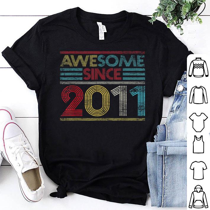 9th Birthdays Awesome Since 2011 Shirt
