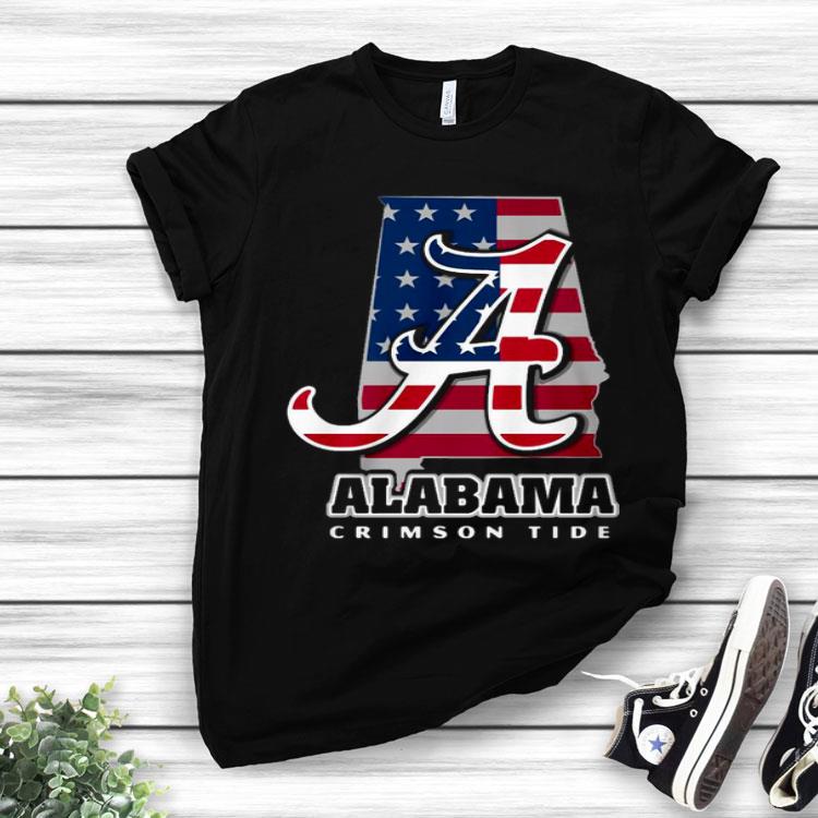 Alabama Crimson Tide American Flag Shirt