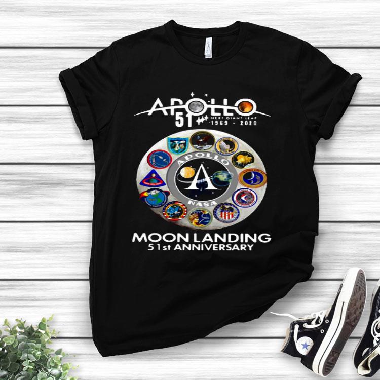 Apollo 1969 2020 Moon Landing 51 St Anniversary Shirt
