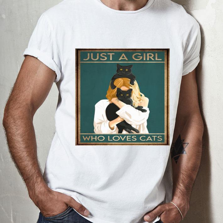 Just A Girl Who Loves Black Cats Shirt