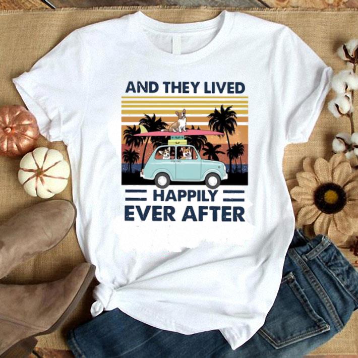And They Lived Happily Ever After Dog Summer Vibe Vintage Shirt
