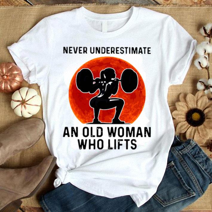 Gym Never Underestimate An Old Woman Who Lifts Shirt