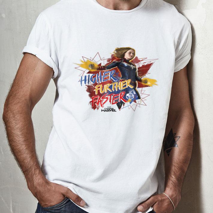 Captain Marvel Movie Colors Powers Graphic Vintage Shirt