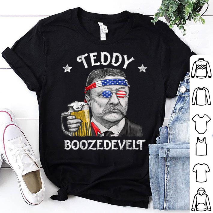 Teddy Boozedevelt Theodore Roosevelt 4th of July Drinking Shirt