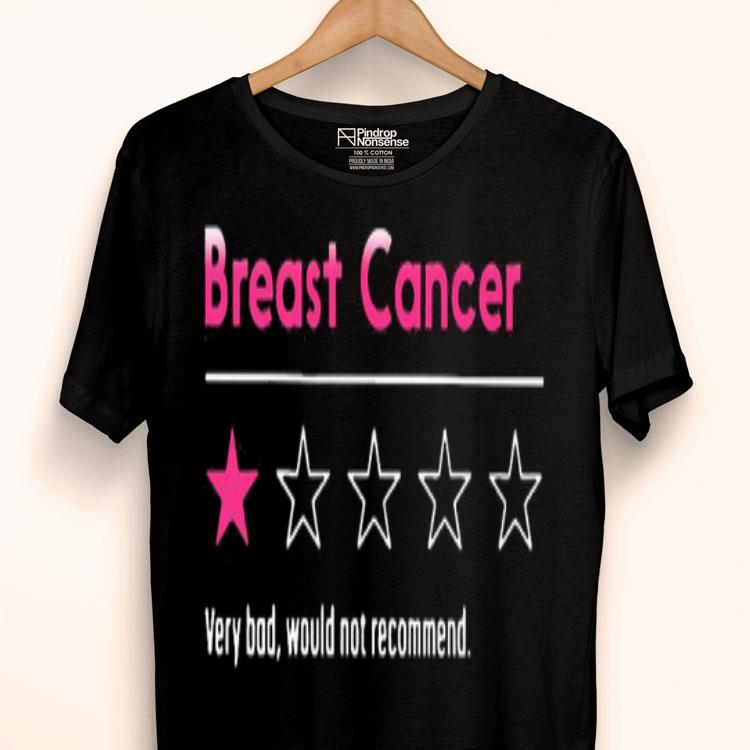 Breast Cancer Very Bad Would Not Recommend For You Shirt