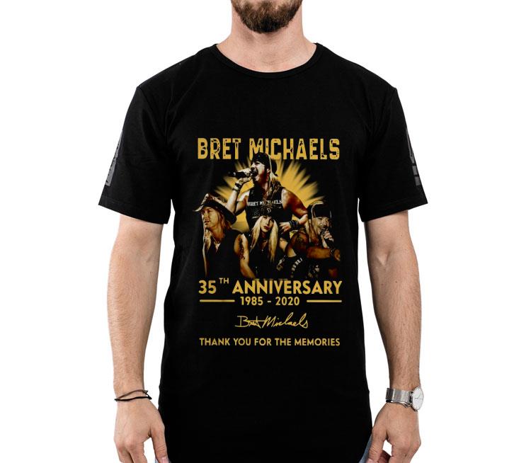 Bret Michaels 35th Anniversary 1985-2020 Thank You For The Memories Signature Shirt