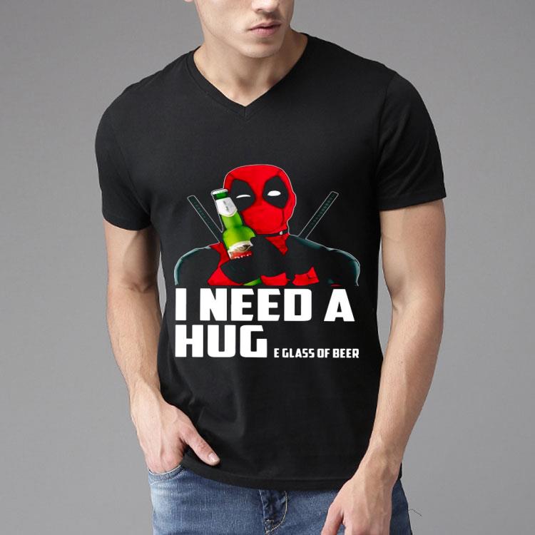 Deadpool I Need A Huge Glass Of Beer And I Love It Shirt