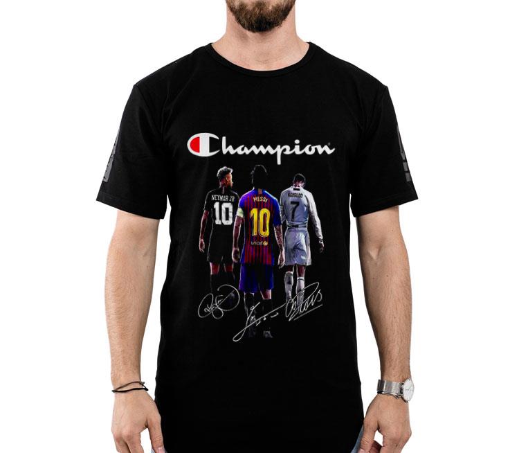 Champions Neymar Jr Lionel Messi And Cristiano Ronaldo Shirt