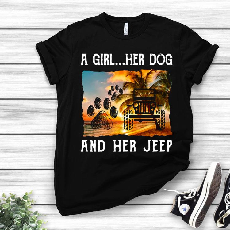 A Girl Her Dog And Her Jeep Shirt