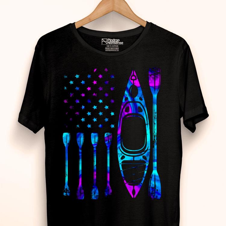 Kayaking American Flag Shirt