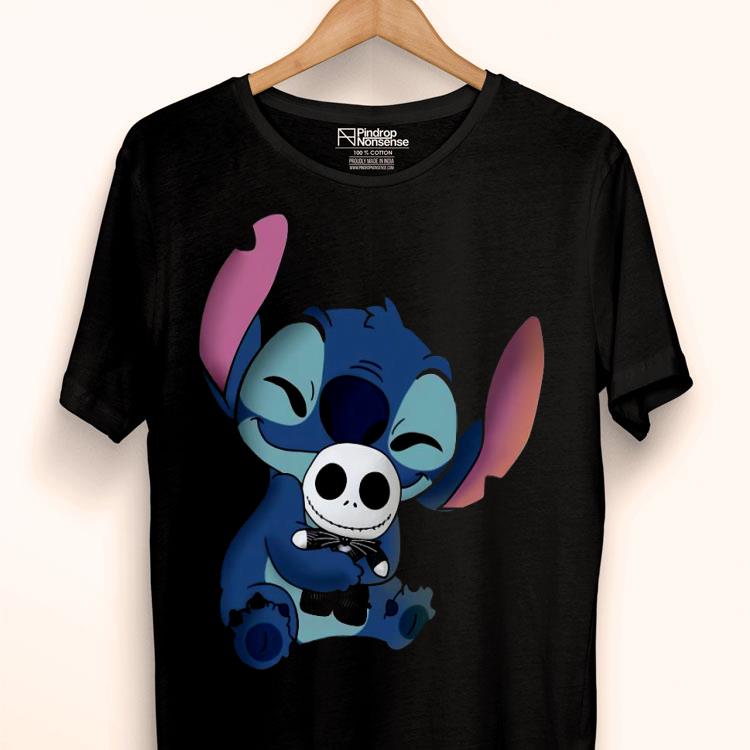 Baby Stitch Hug Baby Jack Skeleton Shirt