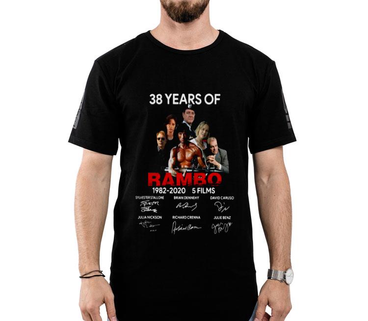 38 Years Ò Rambo 1982-2020 5 Films Signature Shirt
