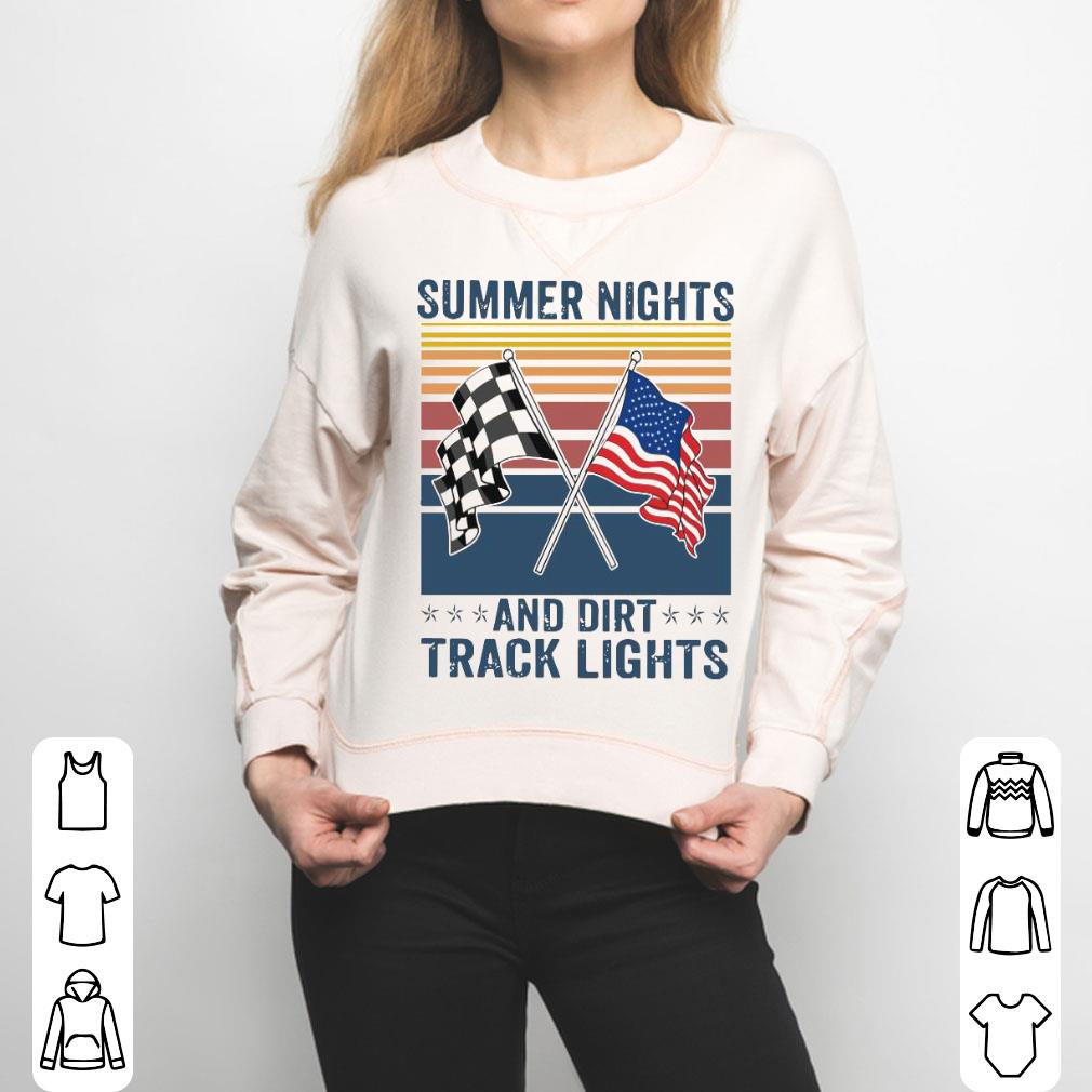 Summer Nights And Dirt Track Lights Vintage Shirt