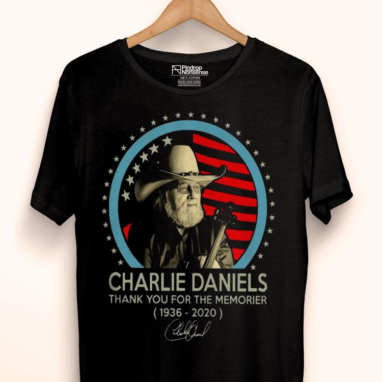Charlie Daniels 1936 2020 Thank You For The Memories Signature Shirt