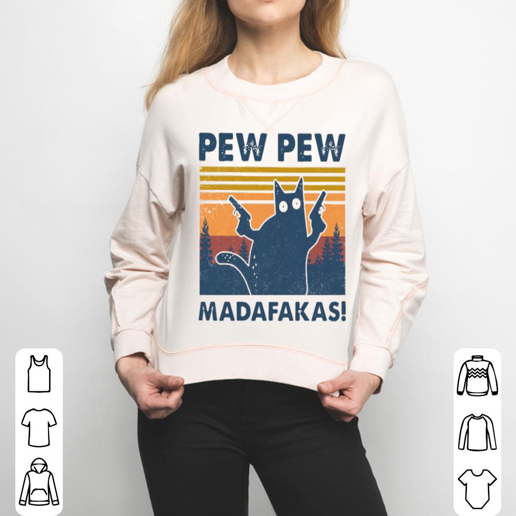 Cat Pew Pew Madafakas Vintage Shirt