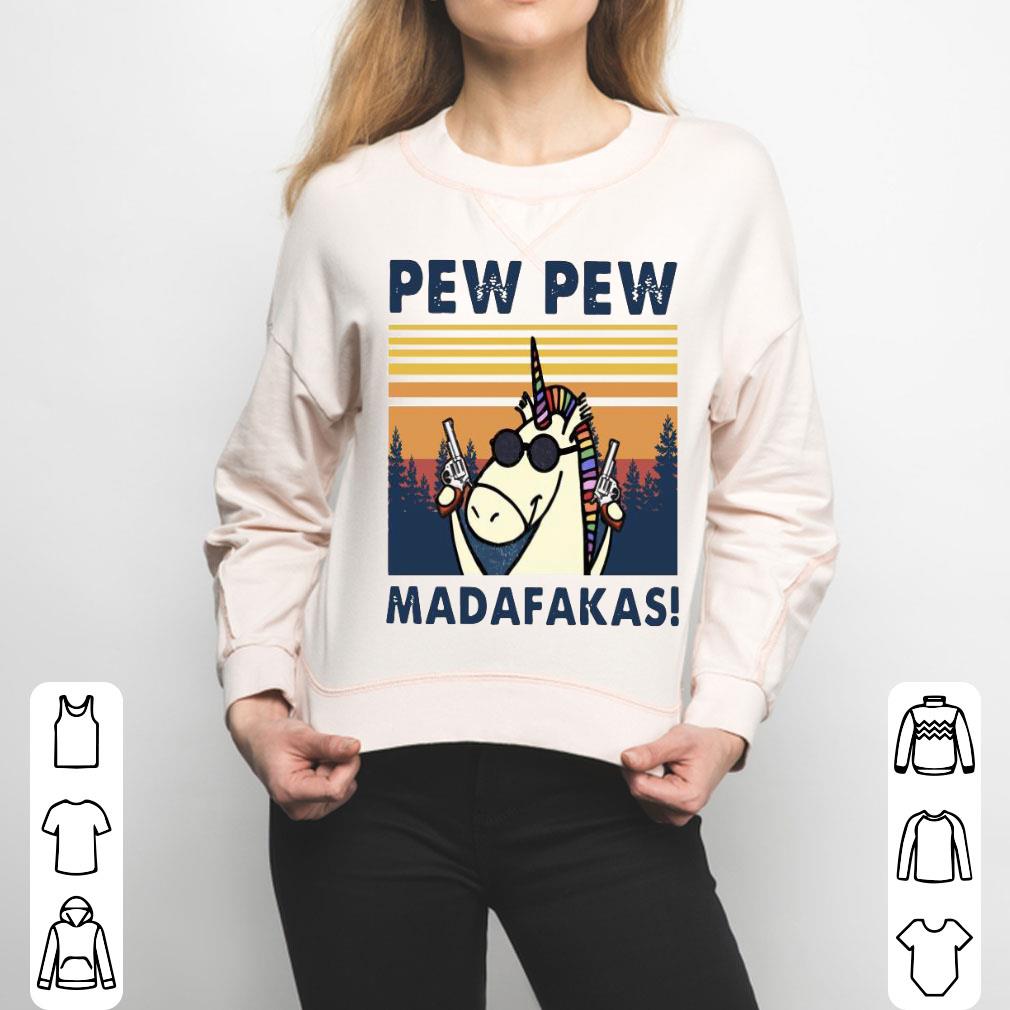 Unicorn Pew Pew Madafakas Vintage Shirt