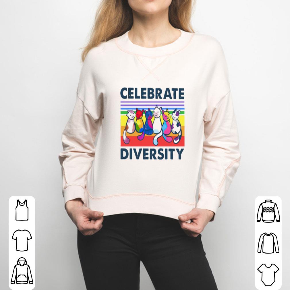 Cats Celebrate Diversity Vintage Shirt