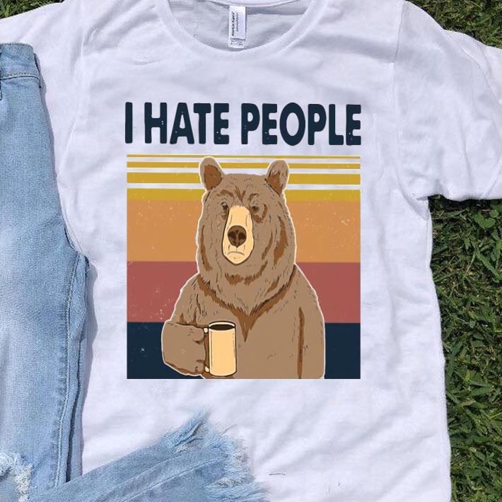 I Hate People Bear Vintage Shirt