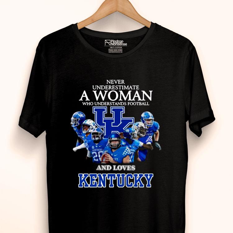 Never Underestimate A Woman Who Understands Football And Loves Kentucky Shirt
