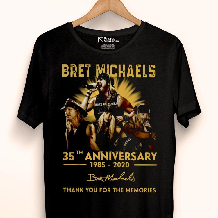 Bret Michaels 35th Anniversary 1985-2020 Thank You For The Memories Signature Shirt