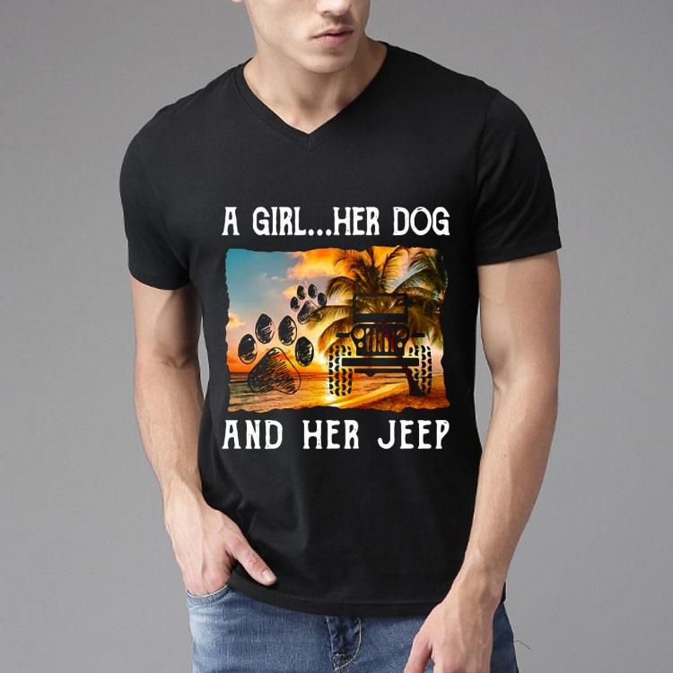 A Girl Her Dog And Her Jeep Shirt