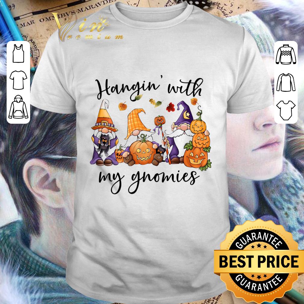 Original Hangin with my gnomies and pumpkins halloween shirt 6