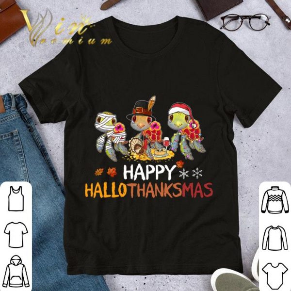 Official Turtles Turkey Xmas Happy Hallothanksmas shirt 1