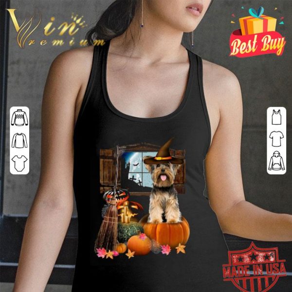Premium Pumpkin Yorkshire Terrier Halloween shirt 3