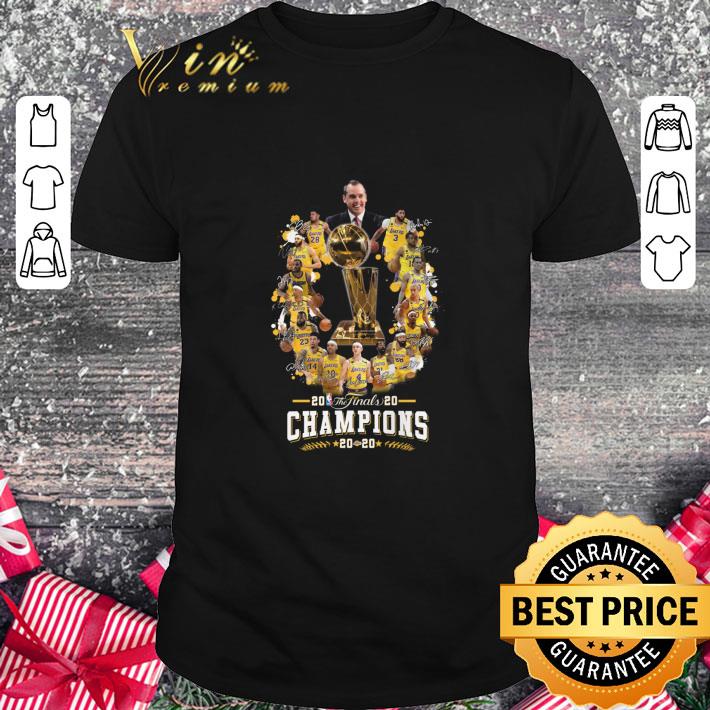Original Signatures Team Los Angeles Lakers The Finals 2020 Champions shirt 6