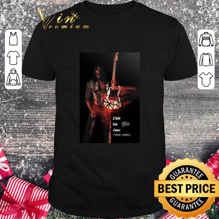 Official Eddie Van Halen signature 1955-2020 poster shirt 6