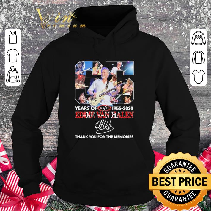 Hot Thank you Eddie Van Halen 65 Years of 1955-2020 signature shirt