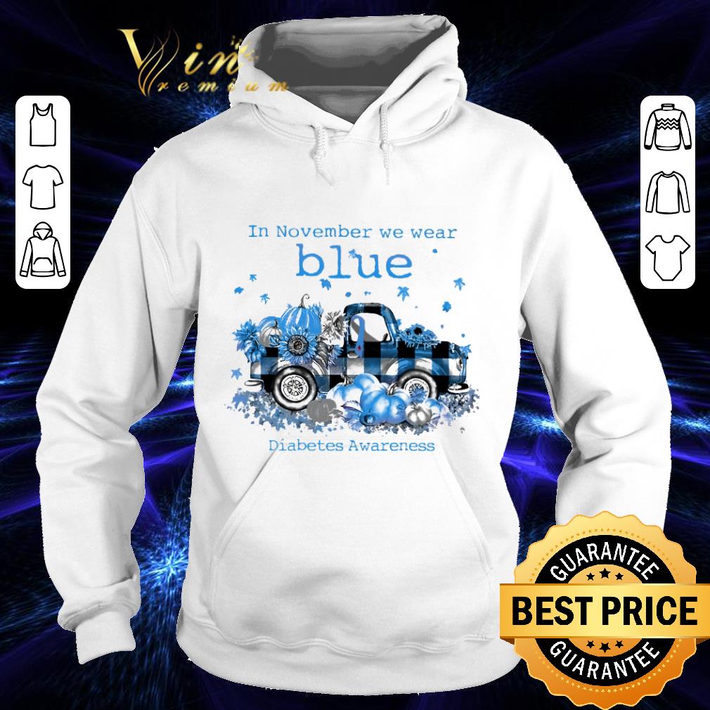 Truck In november we wear blue Diabetes Awareness Halloween shirt 9 Truck In november we wear blue Diabetes Awareness Halloween shirt