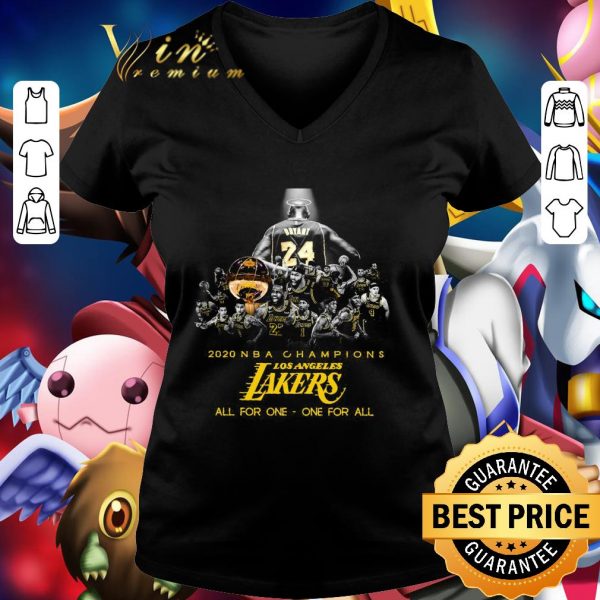 Hot Bryant 2020 NBA champions Los Angeles Lakers all for one one for all shirt 2