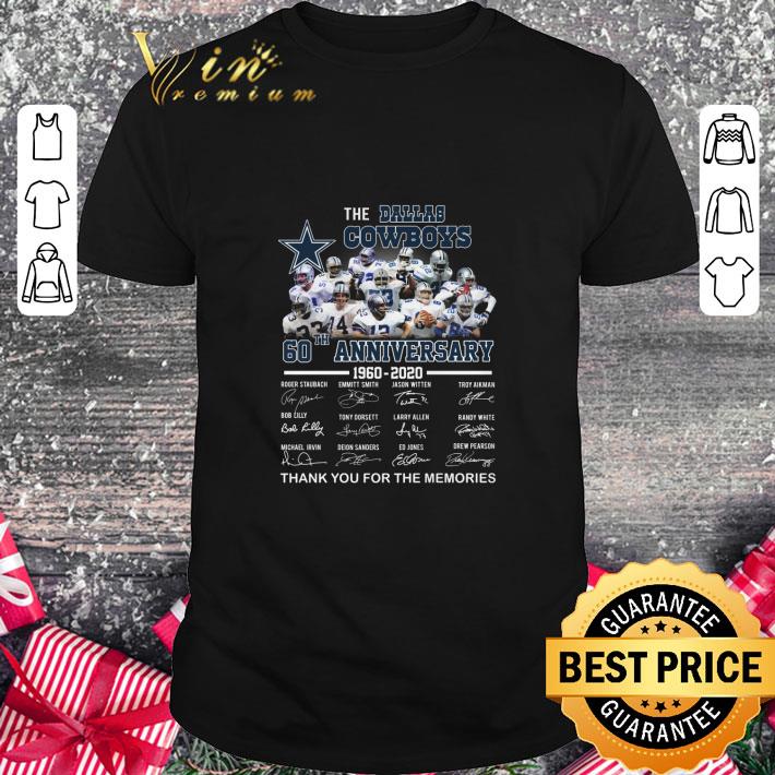Premium The Dallas Cowboys 60th anniversary 1960-2020 thank you for the memories shirt 6