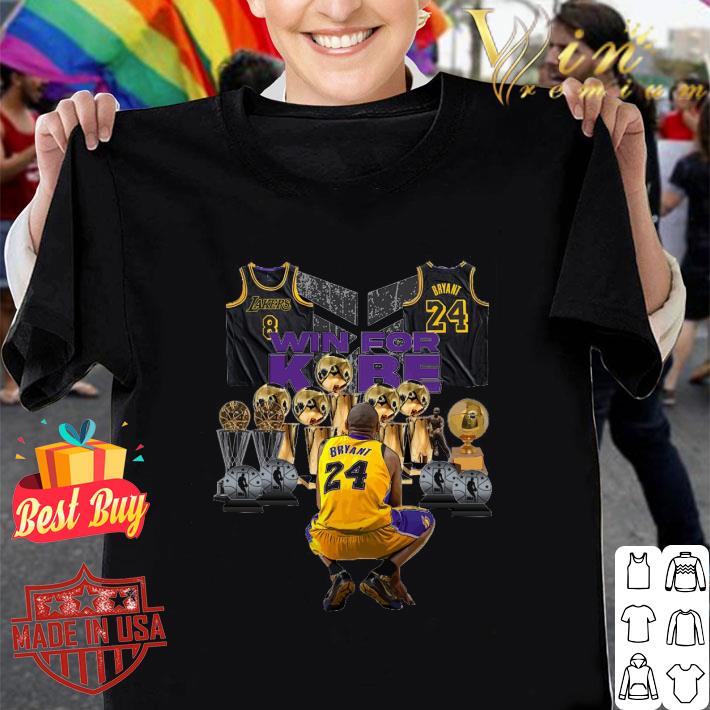 Official Los Angeles Lakers 8 Bryant 24 Win For Kobe Cups shirt 7