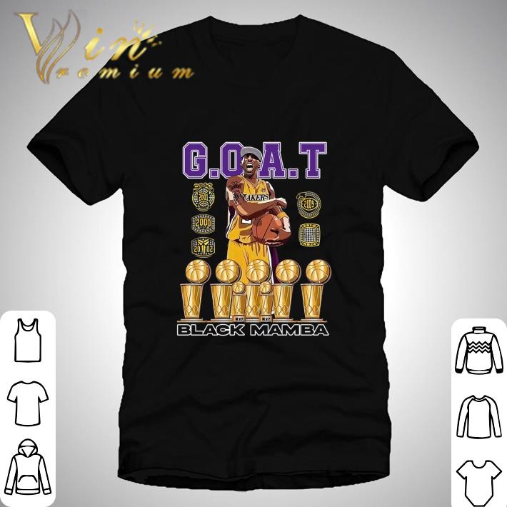 G.O.A.T Kobe Bryant Black Mamba shirt 7