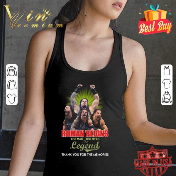 Awesome Roman Reigns the man the myth the legend signature shirt 3