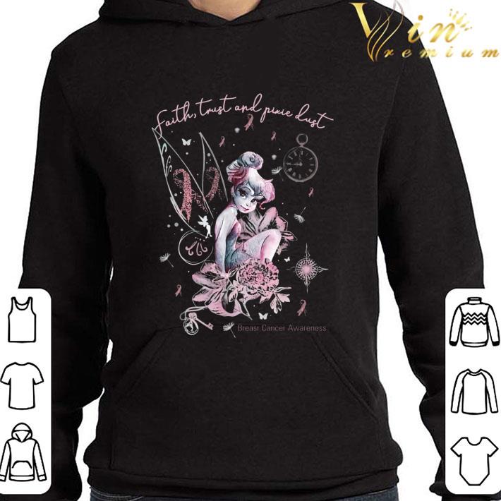 Tinker Bell Faith Trust And Pixie Dust Breast Cancer Awareness shirt