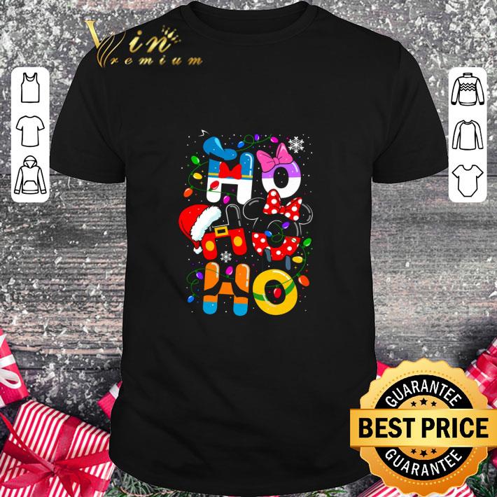 Official Disney characters Mickey and Minnie mouse ho ho ho Christmas shirt 7