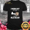 Original Snoopy I Work Out Just Kidding I Listen To Willie Nelson shirt 6