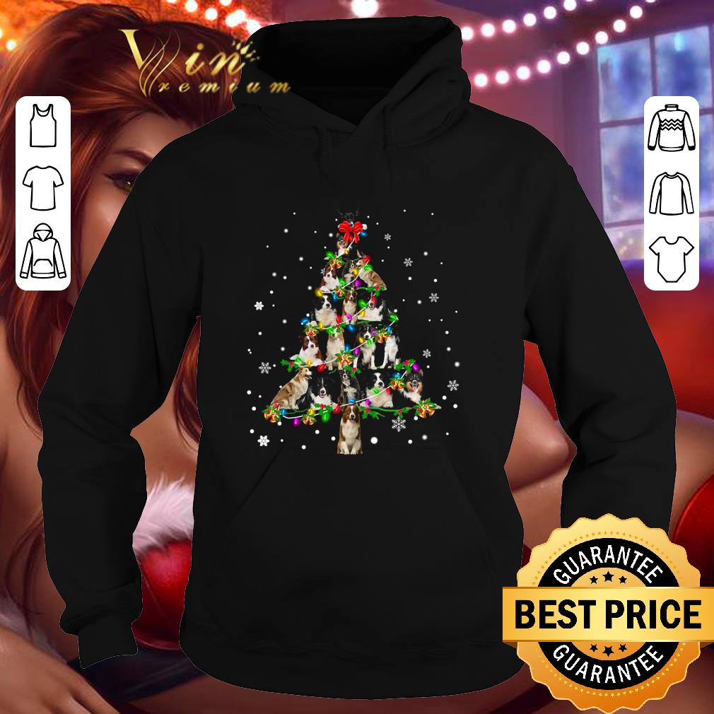 Border Collie Light Tree Christmas shirt