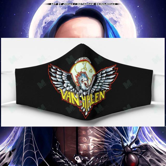 Tour of the world Van Halen face mask 9 Tour of the world Van Halen face mask