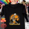 Premium Skeleton playing guitar halloween shirt 6