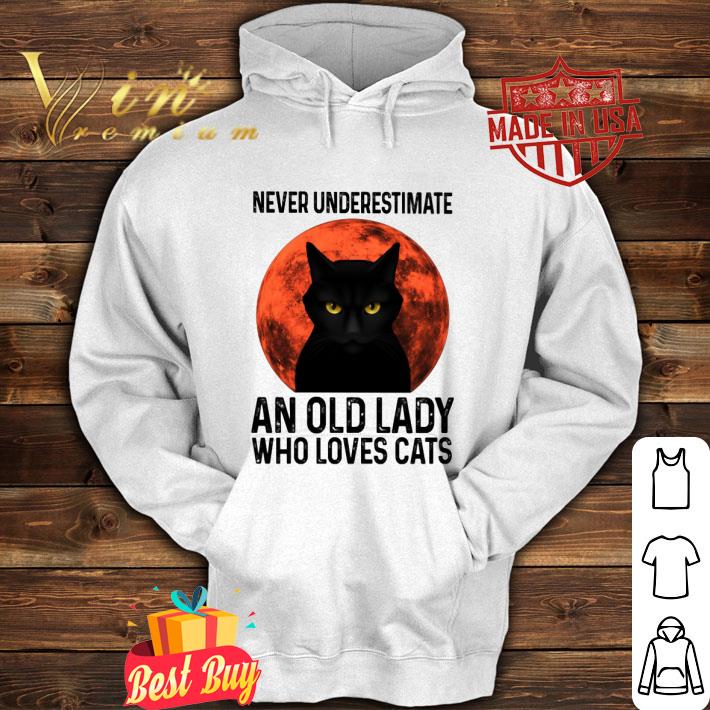 Funny Black Cat Never Underestimate An Old Lady Who Loves Cats Sunset shirt 9 Funny Black Cat Never Underestimate An Old Lady Who Loves Cats Sunset shirt