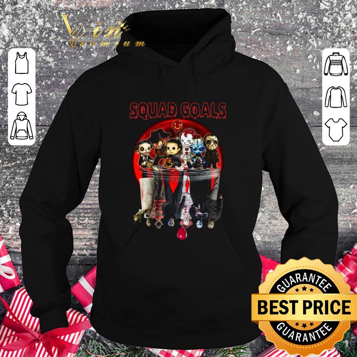 Official Squad Goals Horror Movie Characters Reflection Water Mirror shirt