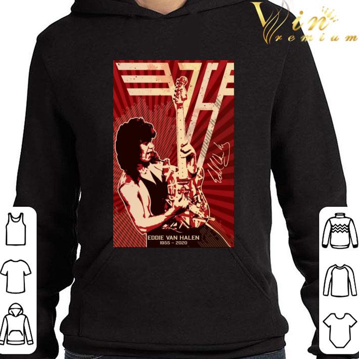 Logo Band Eddie Van Halen signature 1955-2020 Poster shirt