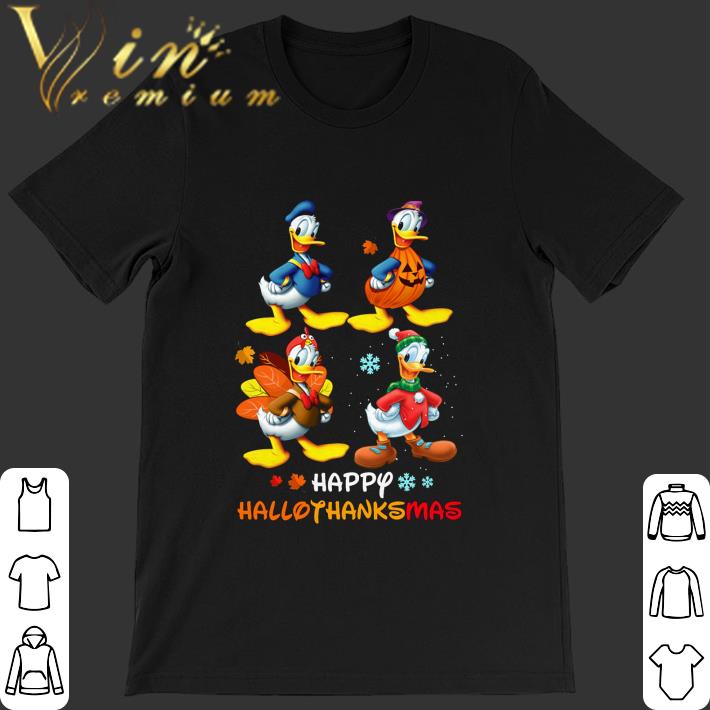 Original Disney Donald Duck Pumpkin Turkey gift Xmas Happy HalloThanksMas shirt 7